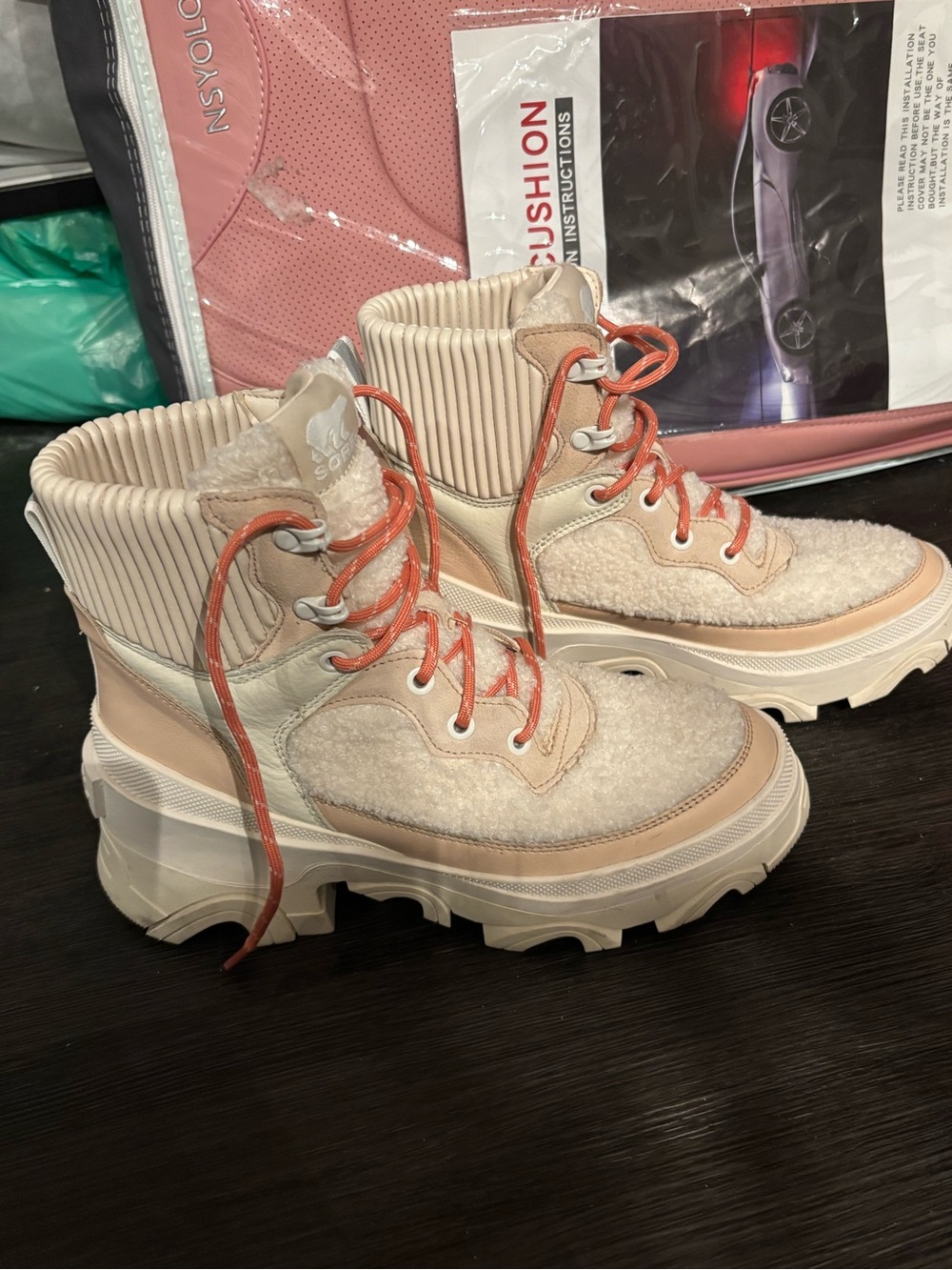 Chunky Sorel Women's Brex Cozy Lace Waterproof boots - Picture 4 of 6